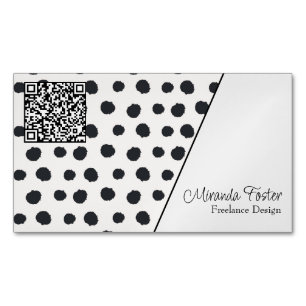 Visitas Magnético Magnet de Cartão de visita de Código QR Ponto-a-Po