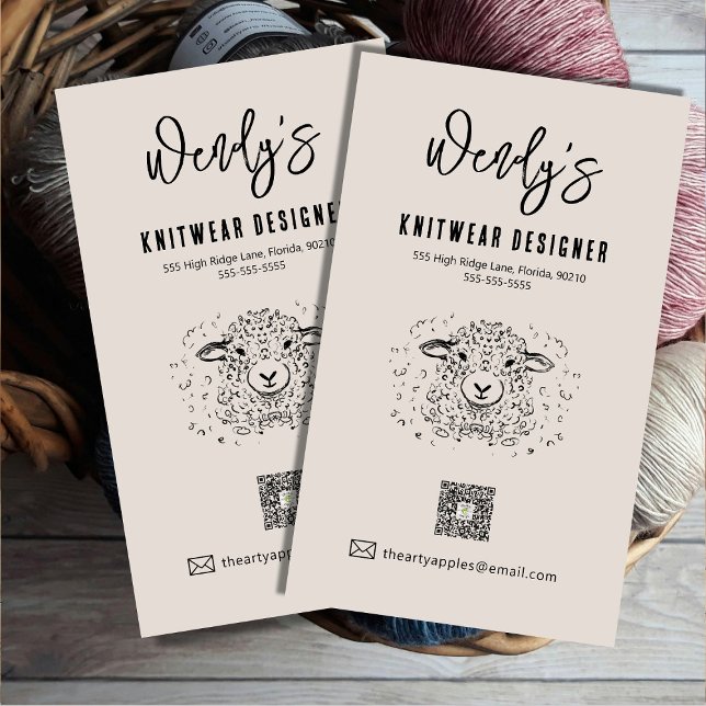 Visitas Magnético Magneta Cartão de visita de Compro de Fios Lã - Kn (Criador carregado)