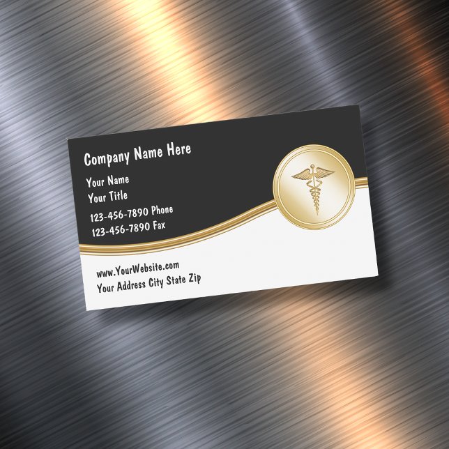 Visitas Magnético Magnets Cartão de visita Médico Clássico (Criador carregado)