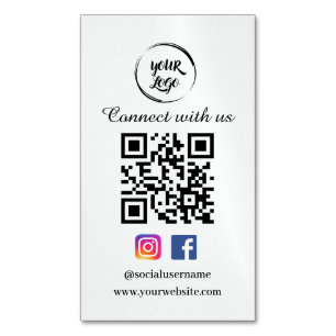 Visitas Magnético Mídia social com Cartão de visita de código QR