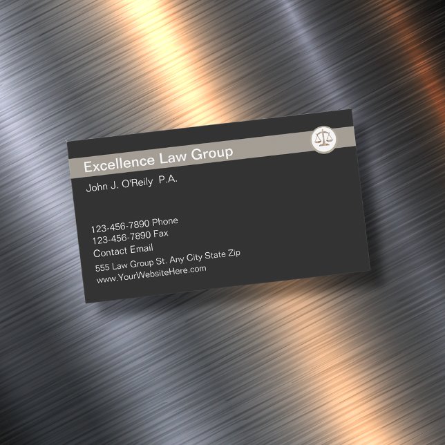 Visitas Magnético Modern Attorney Cartão de visita Magnets (Criador carregado)