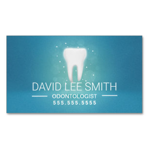 Visitas Magnético Odontologista Cartão de visita Dental