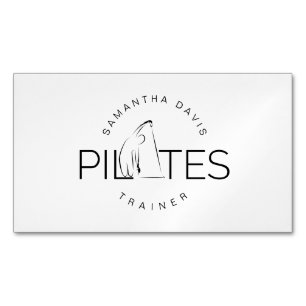 Visitas Magnético Pilates Instrutor Pilates Cartão de visita