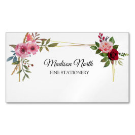 Visitas Magnético Radiant Bloom | Cartão de visita floral