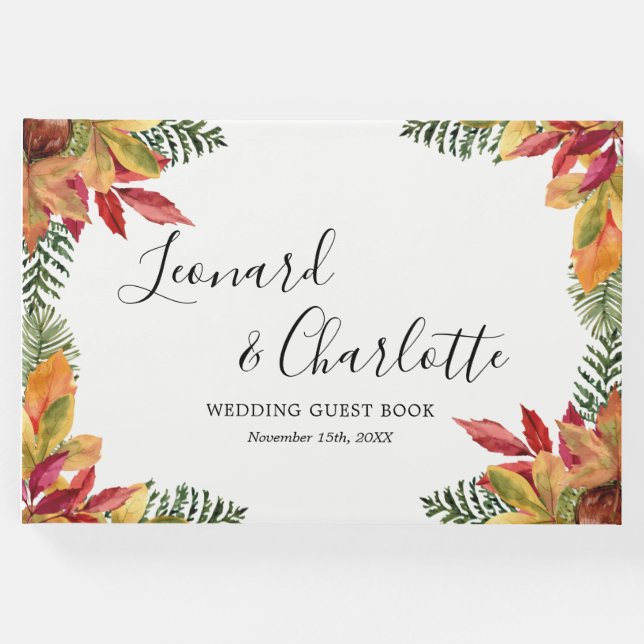 Visitas Manutenção do Livro de Convidados de outono (Frente)