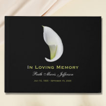 Memorial de Calla Lily ou Livro de Convidados Fune