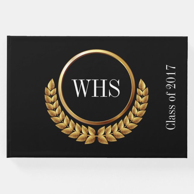 Visitas Monograma convidado, memória, livro de graduação (Frente)