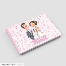 Visitas Newlyweds Engraçado Casamento Humor Livro de Convi