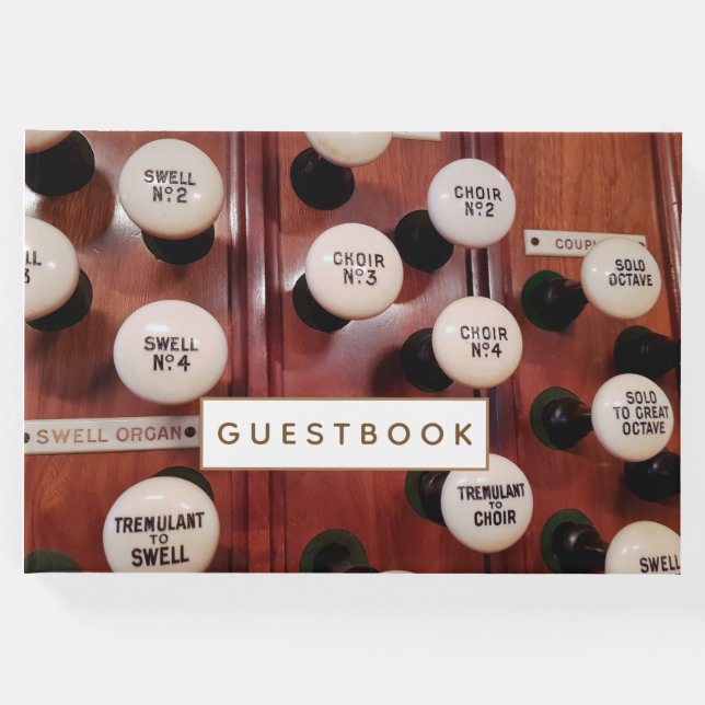 Visitas Orgão pára o livro de convidados (Frente)