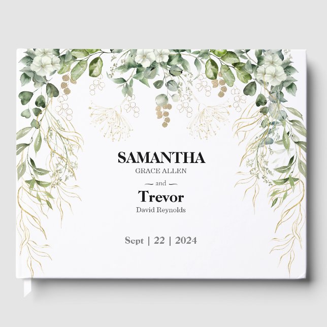 Visitas Ouro Vozes: Um Livro De Convidados De Casamento Bo (Frente)