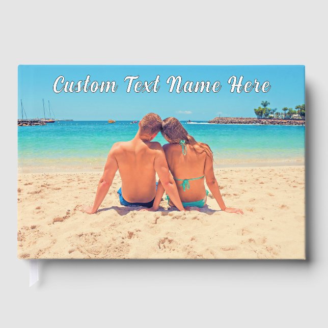 Visitas Personalizado o Livro de Convidados de Fotografias (Frente)