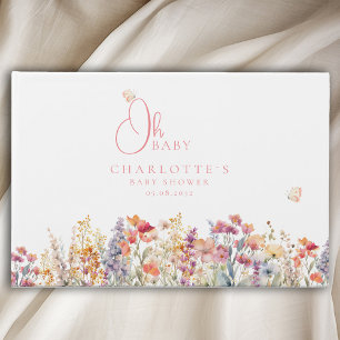 Visitas Querida! Livro de Convidados de Flores Selvagens