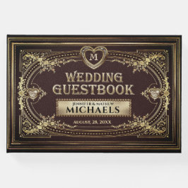 Visitas Romântico Vintage - Livro de Convidados