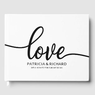 Visitas Roteiro Chic Preto do Livro de Convidado do Casame