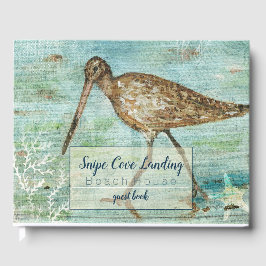 Visitas Snipe Shorebird Painting Beach House Livro de Conv