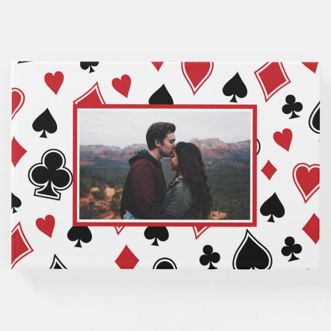 Visitas Tema do Casino Las Vegas Livro de Convidados (Frente)