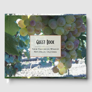 Visitas Vinhas De Uva De Vinho Livro De Convidado Personal
