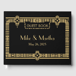 Visitas Vintage Excelente Gatsby Art Deco Livro de Convida