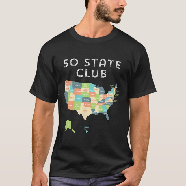 Visite a Camisa dos 50 Estados (Frente)
