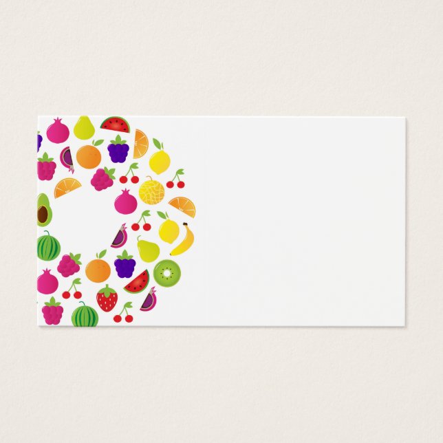 Visite a placa com círculo de Fruta (Frente)