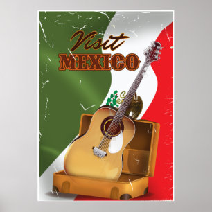 Visite a poster da viagens vintage do México