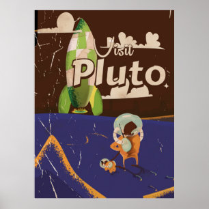 Visite a poster da Viagens vintage do Plutão
