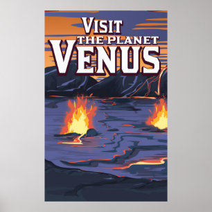 Visite o poster de viagens de Venus do planeta