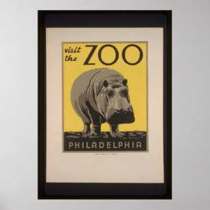 Visite O Poster Do Zoológico De Filadélfia