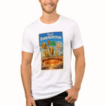 Visite o Turcomenistão - Camiseta de Viagem