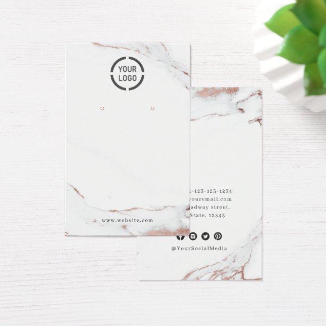 Visor de logotipo personalizado rosa dourado de má (Mesa)