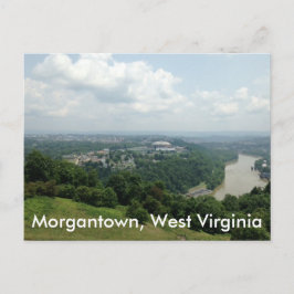 Vista aérea de Morgantown WV, cartões postais do r