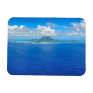 Vista aérea sobre o ímã retangular Bora Bora