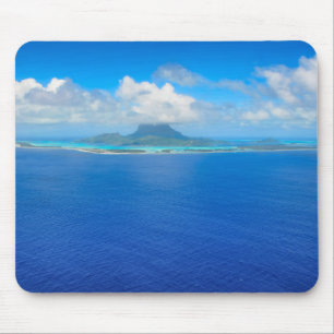 Vista aérea sobre o mousepad de Bora Bora
