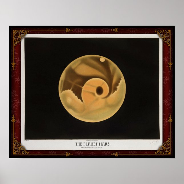 Vista antecipada do Poster Planeta Marte (Frente)