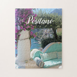 Vista bonito de Positano no Quebra-cabeça da Costa