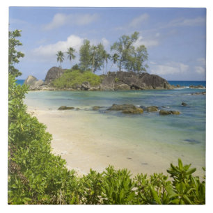 Vista costeira na Ilha de Mahe