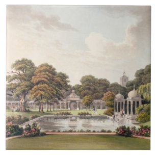 Vista da abóbada, pavilhão de Brigghton, gravado