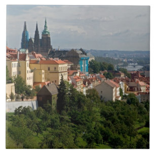Vista da Catedral de São Vito, Praga, República Tc