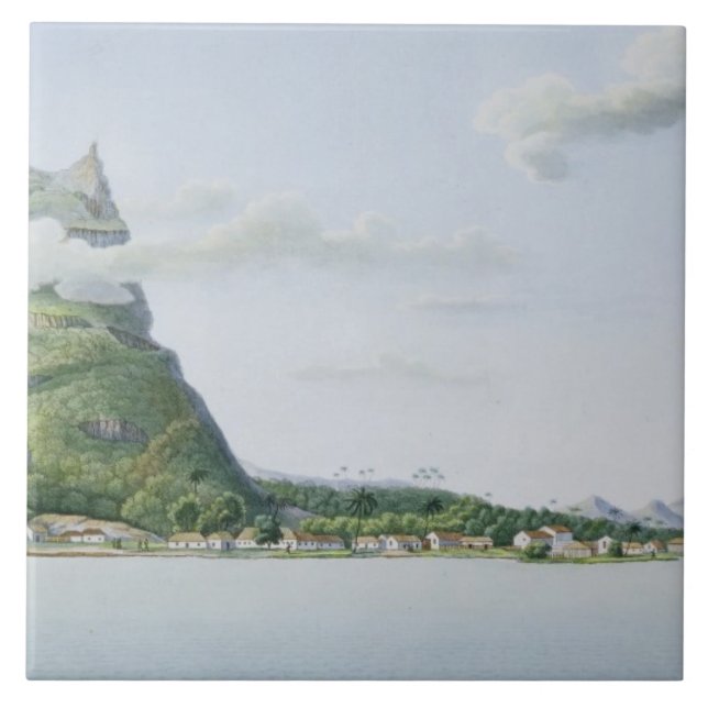 Vista da ilha de Bora Bora, 'do automóvel da (Frente)