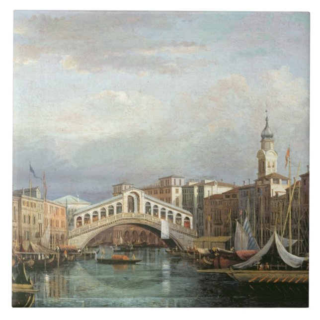 Vista da ponte de Rialto em Veneza (Frente)
