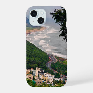 Vista da praia de Vizag a partir de kailasgiri 