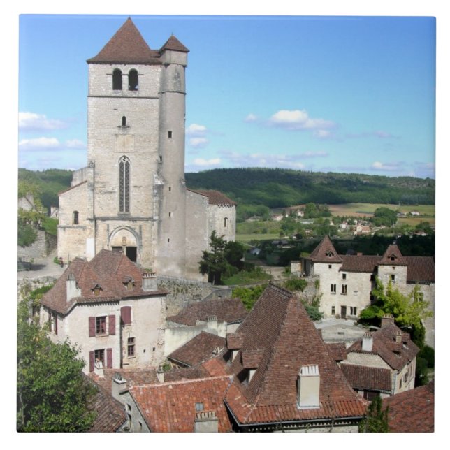 Vista da vila e da igreja (foto) (Frente)
