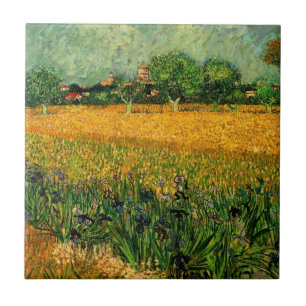 Vista de Arles com Íris por Vincent van Gogh