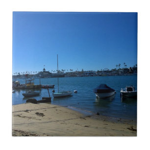 Vista de Balboa Island, Newport Beach, Califórnia