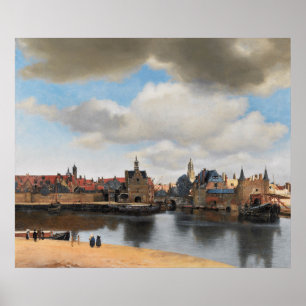 Vista de Delft por Vermeer - poster