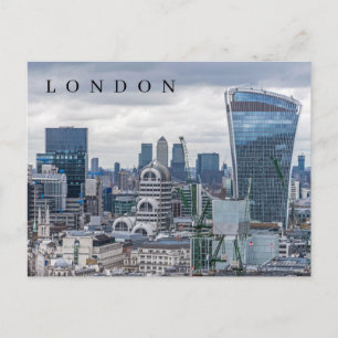 vista de edifícios de Londres em cartão postal