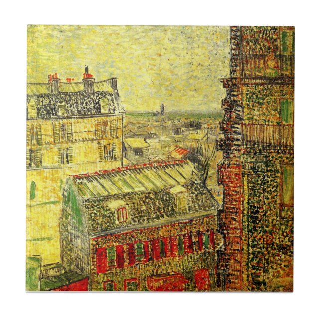 Vista de Paris do Quarto de Vincent por Vincent va (Frente)