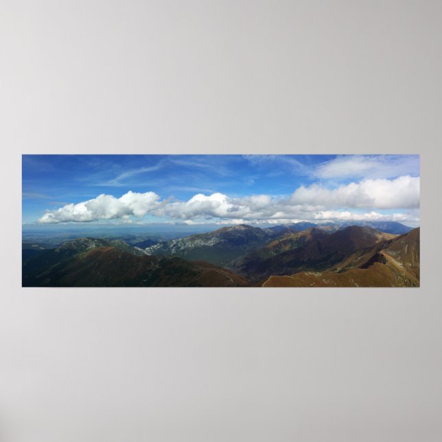 Vista de Starorobocianski Wierch Tatras Poster (Frente)