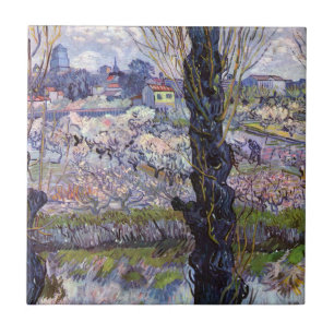 Vista de Van Gogh de Arles Pomares Floridos Impres