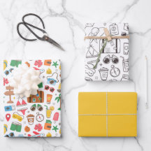 Vista de Verão, Doodal Bonita, Preto e Branco Colo